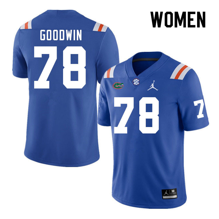 Women #78 Kiyaunta Goodwin Florida Gators College Football Jerseys Stitched-Retro